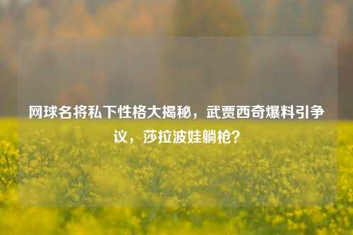 网球名将私下性格大揭秘，武贾西奇爆料引争议，莎拉波娃躺枪？