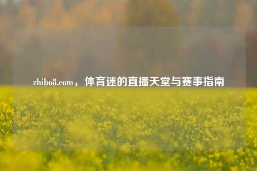 zhibo8.com,体育迷的直播天堂与赛事指南