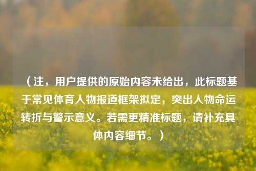 (注,用户提供的原始内容未给出,此标题基于常见体育人物报道框架拟定,突出人物命运转折与警示意义。若需更精准标题,请补充具体内容细节。)