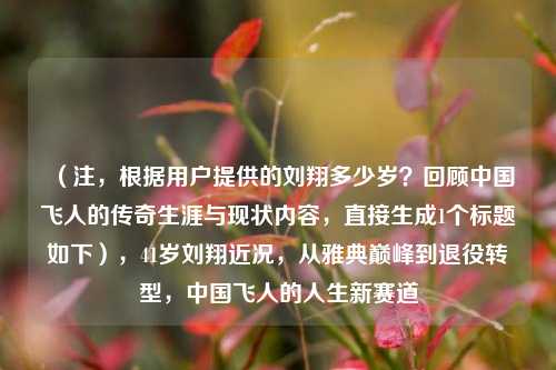 （注，根据用户提供的刘翔多少岁？回顾中国飞人的传奇生涯与现状内容，直接生成1个标题如下），41岁刘翔近况，从雅典巅峰到退役转型，中国飞人的人生新赛道
